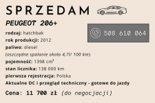 Peugeot 206+ Poznań - zdjęcie 6