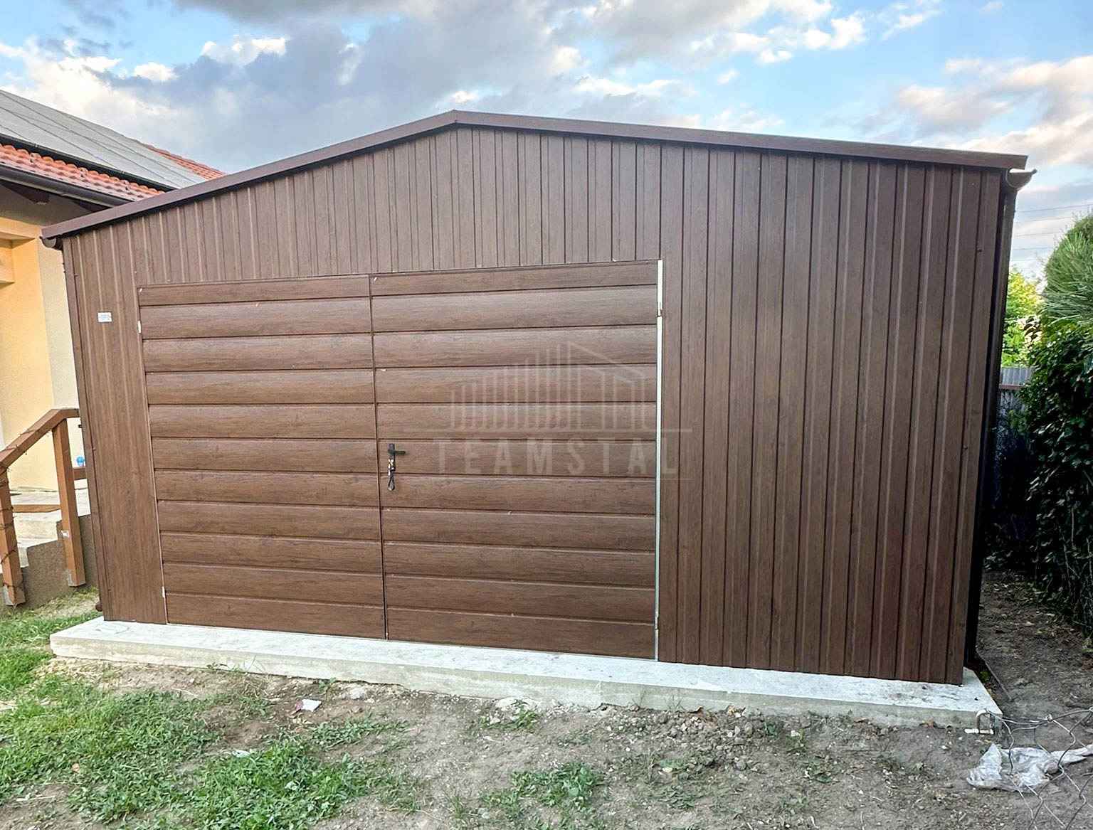Garaż blaszany 5x6 m - brama drzwi 5x okno rynny dach TS1309 Kłodzko - zdjęcie 6