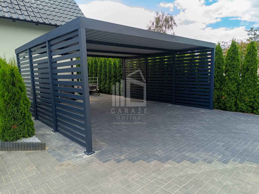 CarPort PREMIUM - wiata samochodowa 6x6  dodatkowa zabudowa ID1034 Piła - zdjęcie 3