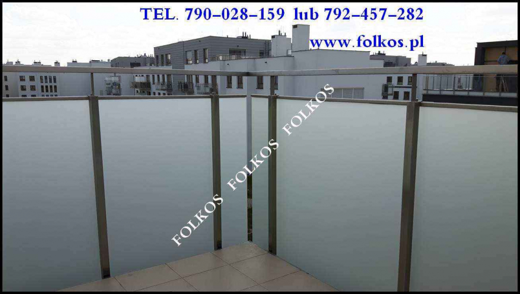 Folie okienne matowe Warszawa-MAT Mleczny, MAT Mrożony, MAT Szron Białołęka - zdjęcie 7