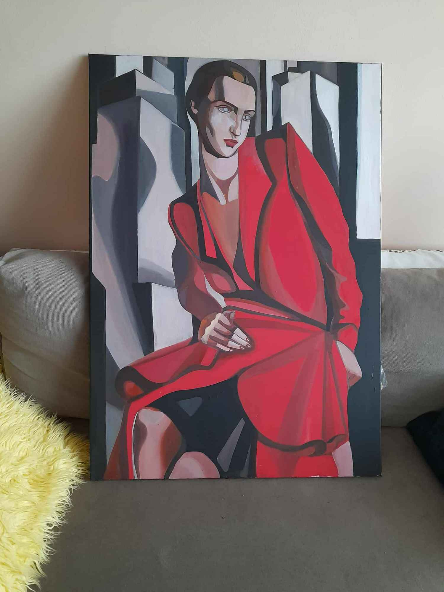 Tamara Łempicka obraz 100 na 70 cm Rembertów - zdjęcie 1