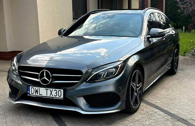 Mercedes C300 W205 245KM Pakiet AMG Bogata Wersja Zarejestrowany PL Wrocław - zdjęcie 3