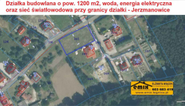 Działka budowlana 1200m2, płaska, uzbrojenie, Jerzmanowice k. Chojnowa Chojnów - zdjęcie 1