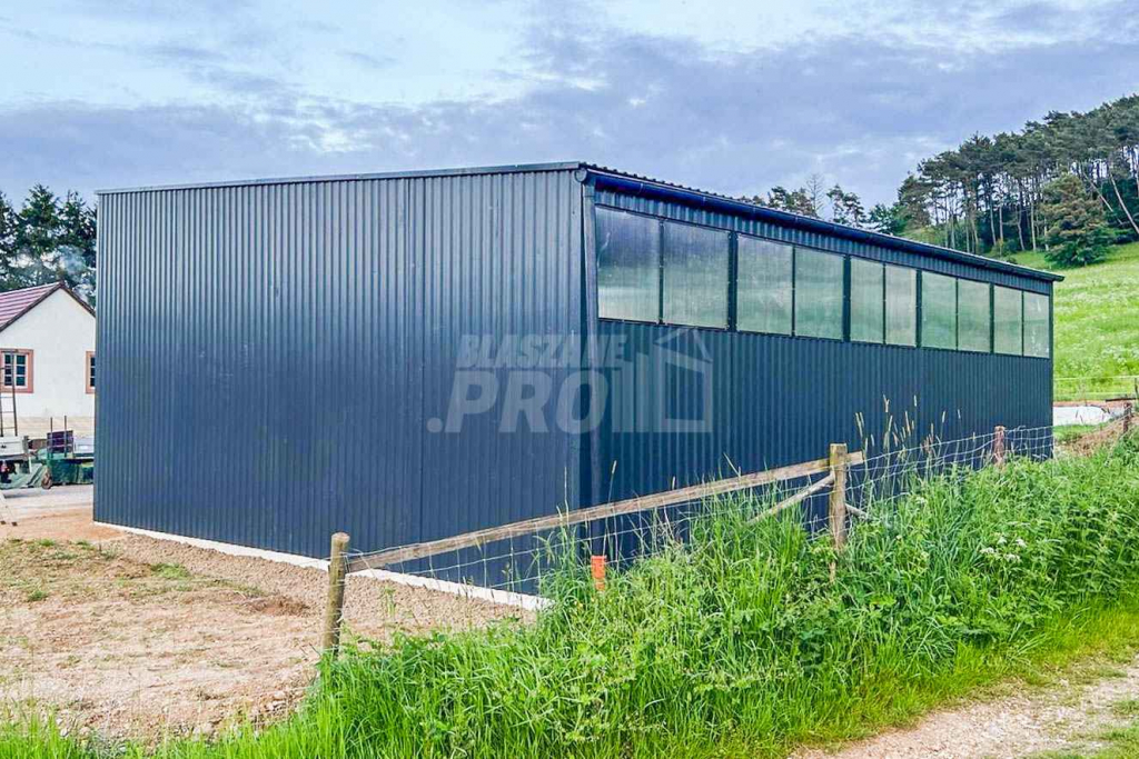 Hala - Garaż Blaszany 12x6m - 2x Bramy dwuskrzydłowe - Drzwi GP417 Rybnik - zdjęcie 3