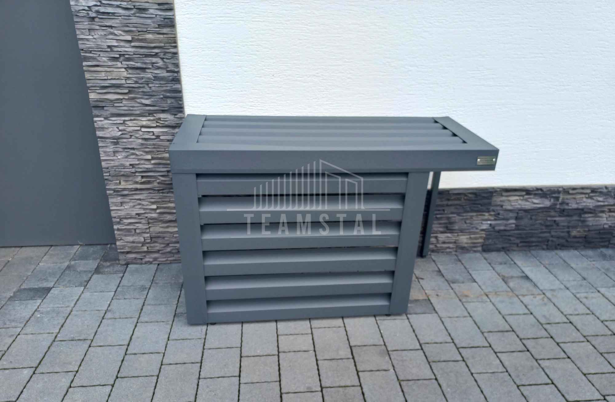 Osłona klimatyzatora - pompy ciepła 80x40x70 cm antracyt TS549 Rybnik - zdjęcie 4