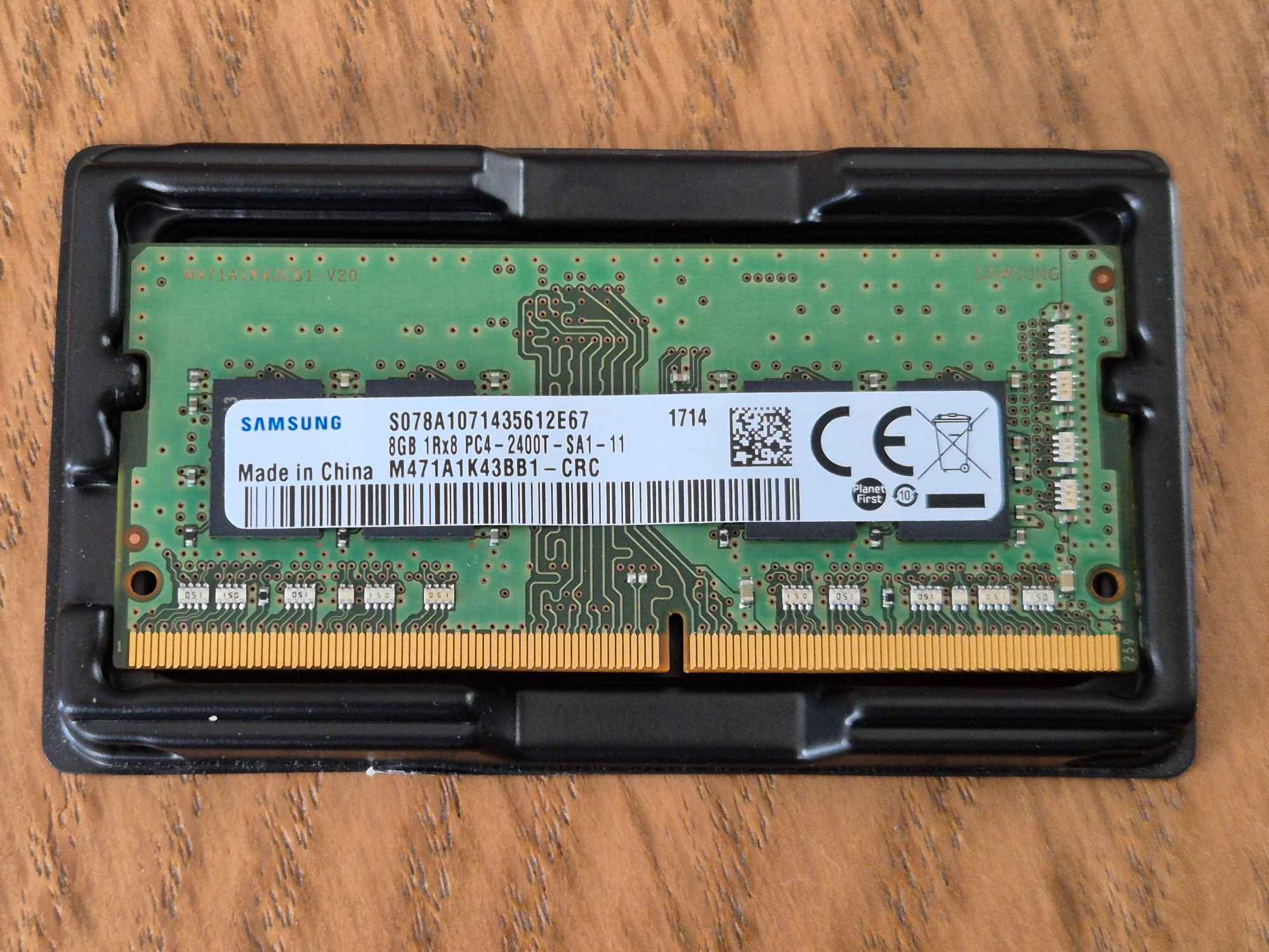 Pamięć RAM Samsung 8GB DDR4 2400MHz SO-DIMM M471A1K43BB1-CRCWarszawa Bemowo - zdjęcie 1
