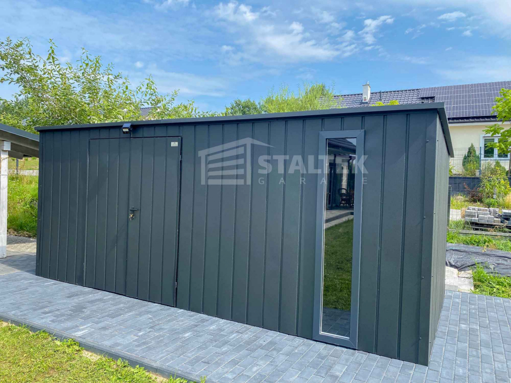 Schowek - domek ogrodowy 5,5x2m - wiata 0,5m brama okno dach ST199 Braniewo - zdjęcie 8
