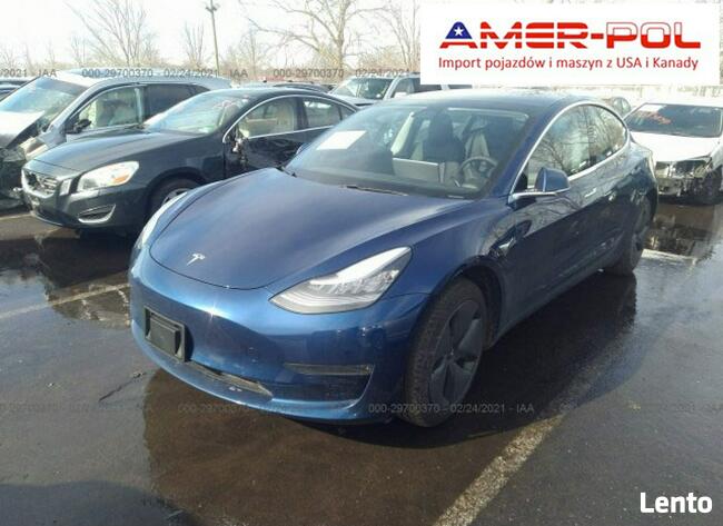 Tesla Model 3 2020, Standard Range, RWD, uszkodzony bok Słubice - zdjęcie 1