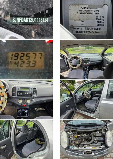 Nissan Micra K12 1.5 Diesel MR`03 E3 Myślibórz - zdjęcie 3