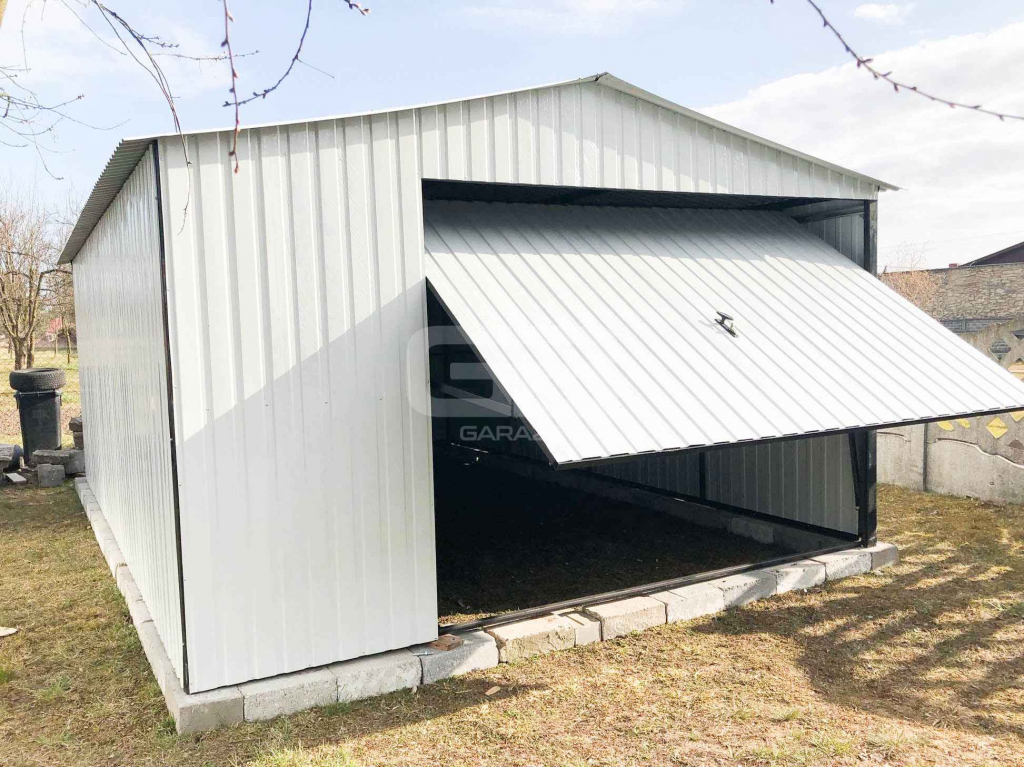 Garaż blaszany 4x6 Brama uchylna Biały - wolnostojący GB169 Kalwaria Zebrzydowska - zdjęcie 2