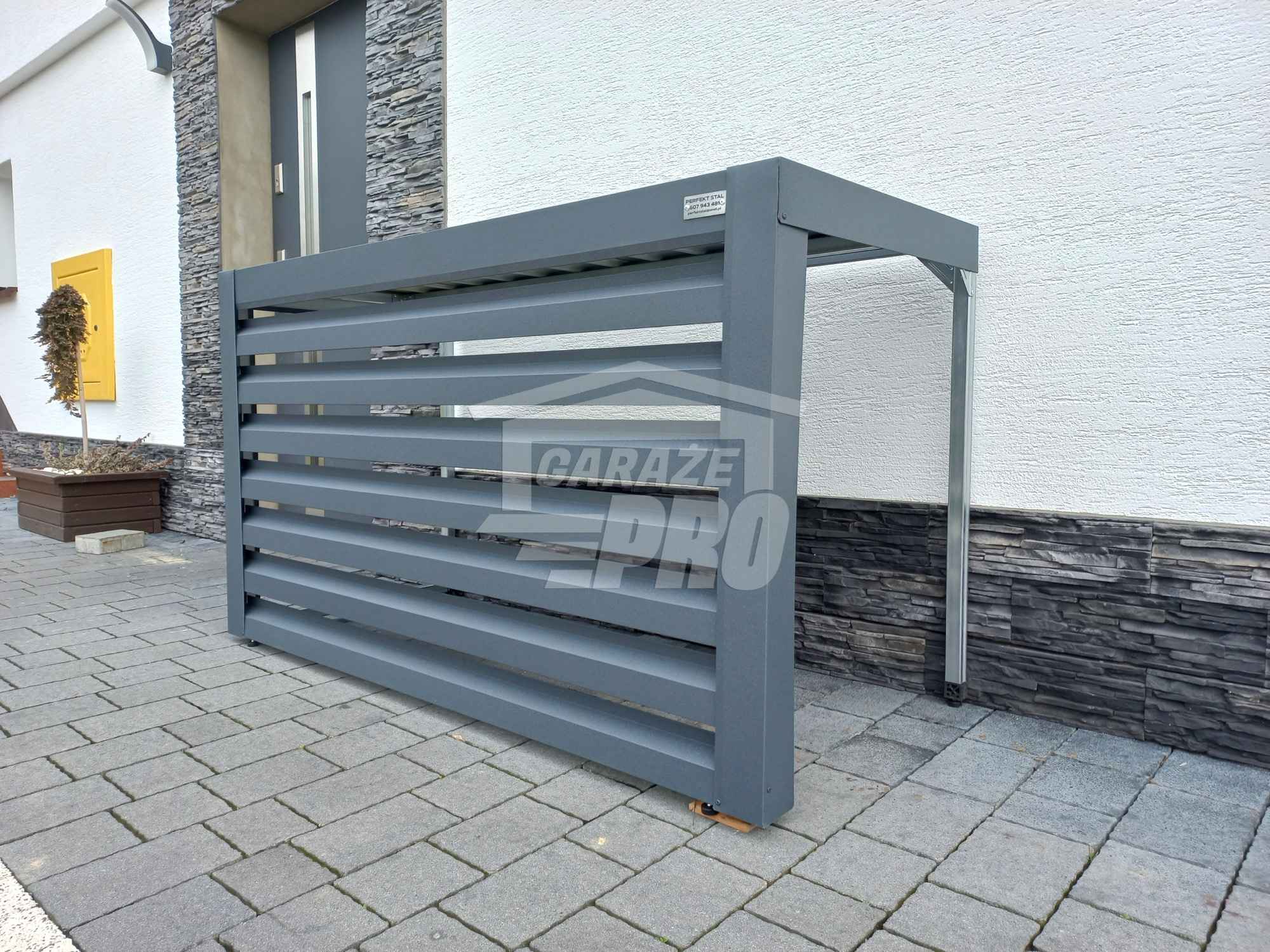 Osłona klimatyzatora - 110x40x90 cm antracyt - zabudowana front GP310 Gdynia - zdjęcie 6