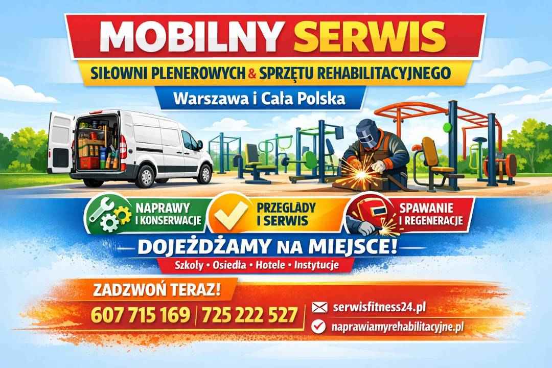 Mobilny Serwis Siłowni Plenerowych i Sprzętu Rehabilitacyjnego Konstancin-Jeziorna - zdjęcie 1