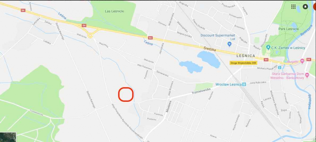 Działka Budowlana (1122 m2) Leśnica MEDIA (Wrocław) Fabryczna - zdjęcie 3