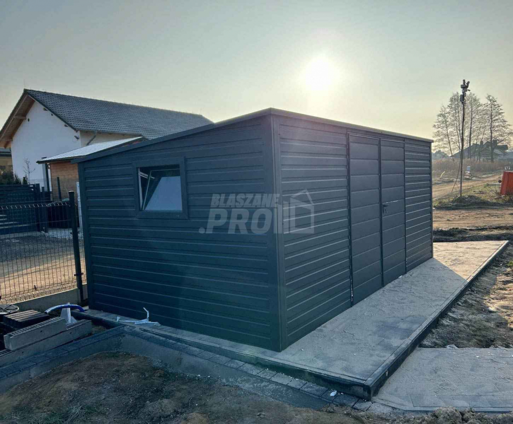 Domek Ogrodowy - Schowek 5,5 x 3 brama dwuskrzydłowa - okno GP344 Busko-Zdrój - zdjęcie 4