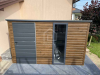 Schowek Domek Ogrodowy 3x2m drzwi okno drewnopodobny spad w tył PLG186 Morąg - zdjęcie 2