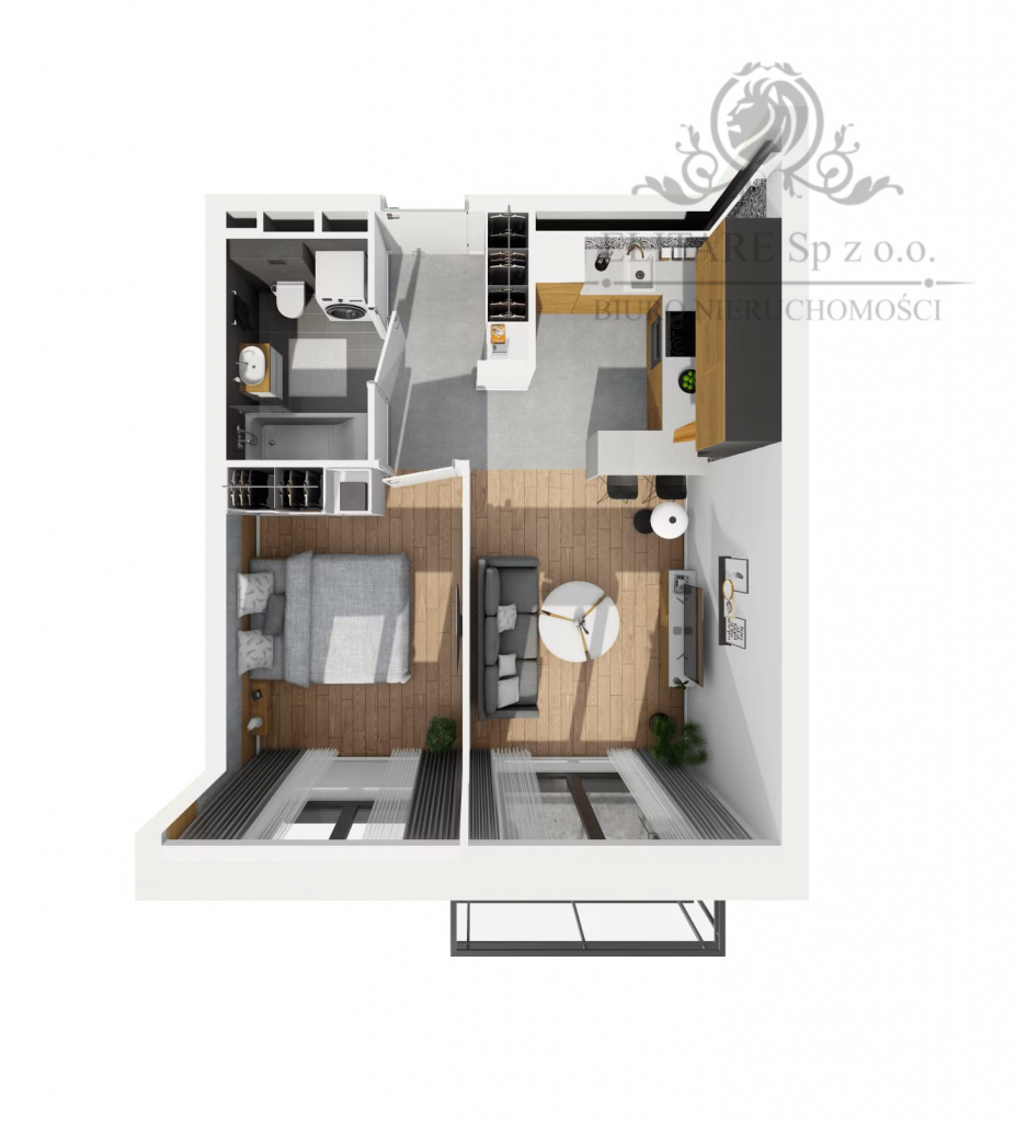 Mieszkanie 2pok, 37,50m2 z balkonem Krzyki, Partynice Wrocław Wrocław - zdjęcie 7