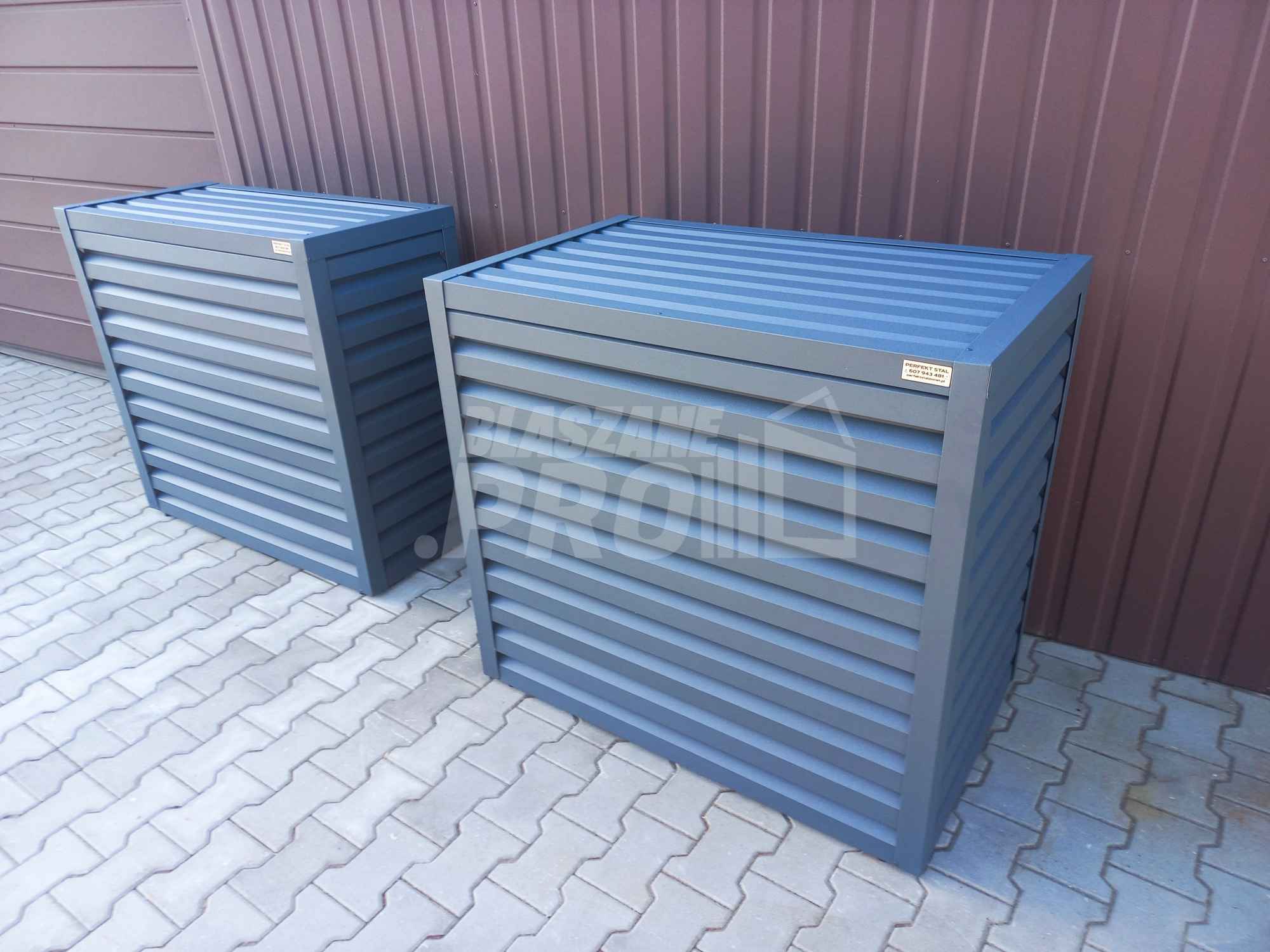 Osłona klimatyzatora - pompy ciepła 90x70x120 cm antracyt GP305 Śródmieście - zdjęcie 2