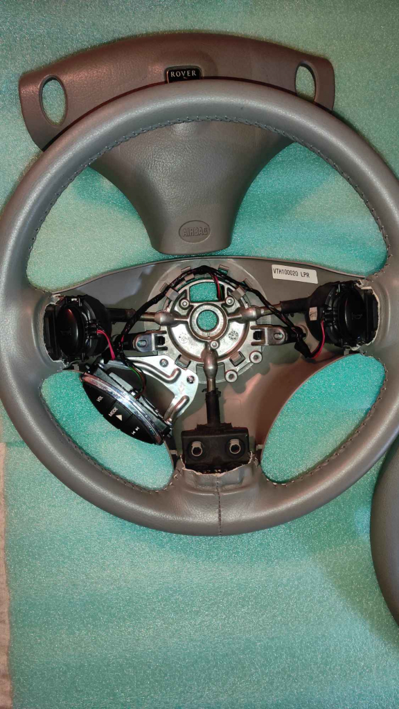 Rover 75 -MG ZT kierownica kolor SZARY z nową skórą. Kłodzko - zdjęcie 1