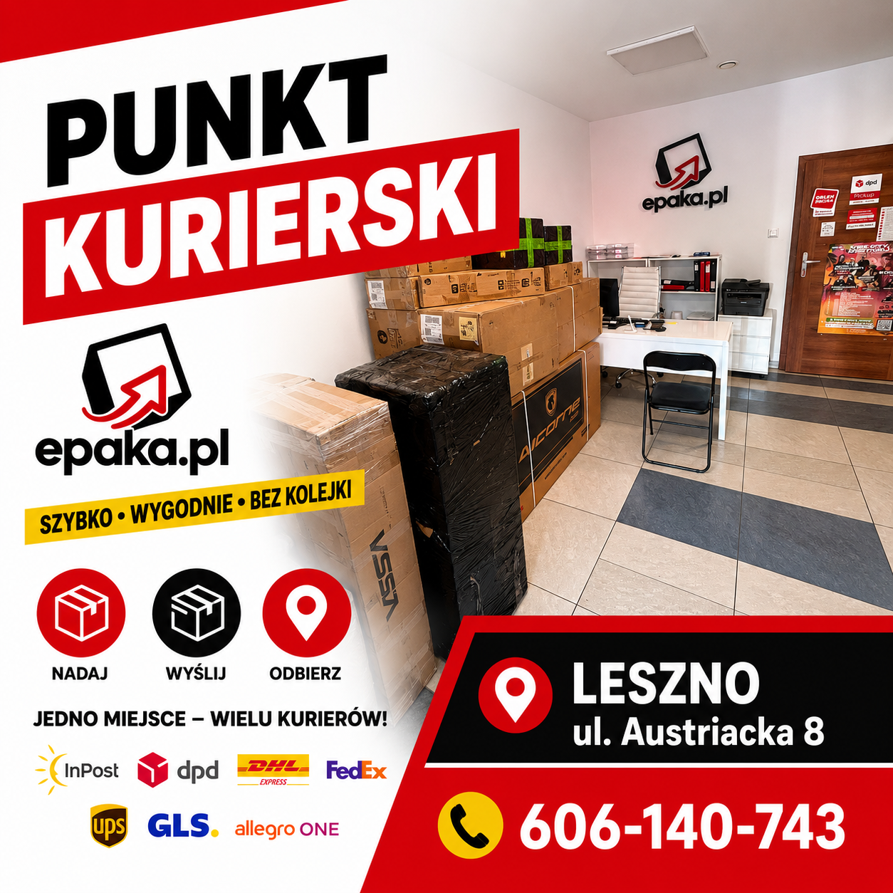 PUNKT NADAŃ I ODBIORU PRZESYŁEK KURIERSKICH Leszno | ul. Austriacka 8 Leszno - zdjęcie 8