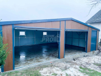 Garaż Ocieplany - Płyta Warstwowa  9x6  Blachodachówkadach GP260 Cieszyn - zdjęcie 3