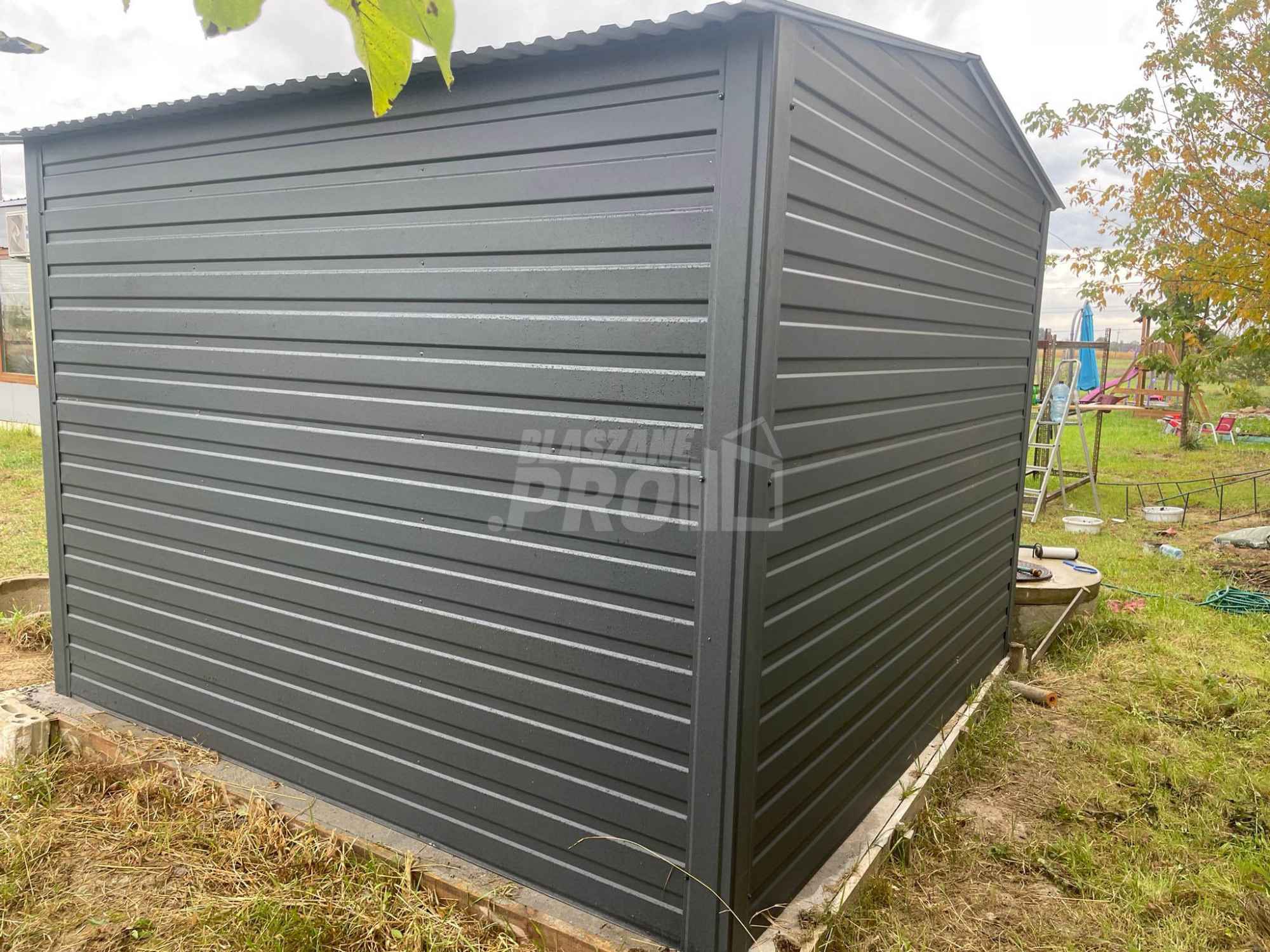 Domek Ogrodowy 3x3 Drzwi Okno Dach dwuspadowy Antracyt GP228 Września - zdjęcie 4