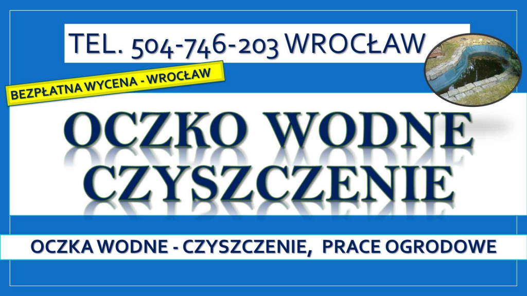 Czyszczenie oczek wodnych,Wrocław,504746203,Oczyszczenie oczka wodnego Psie Pole - zdjęcie 1