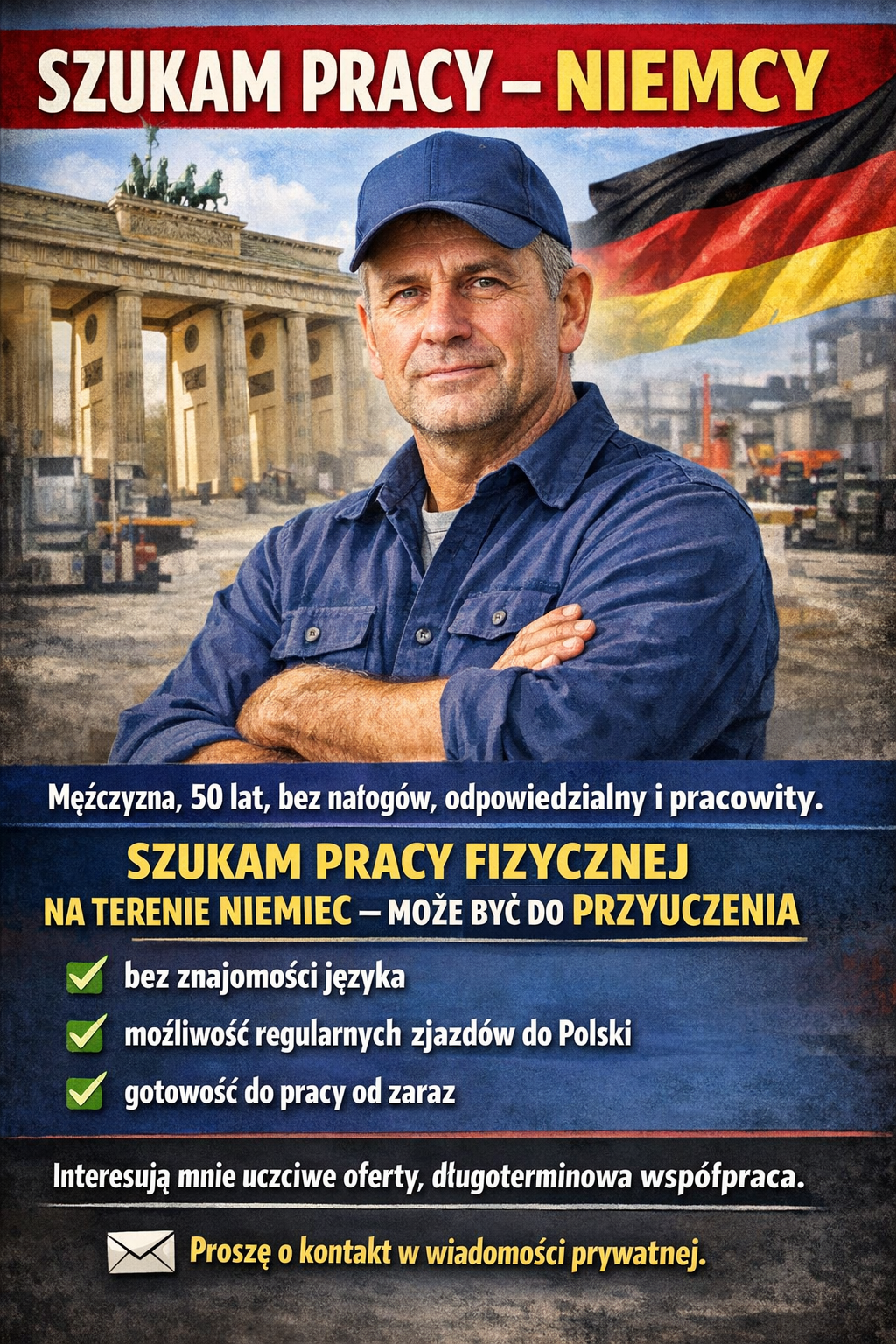 Szukam pracy Niemcy Grunwald - zdjęcie 1