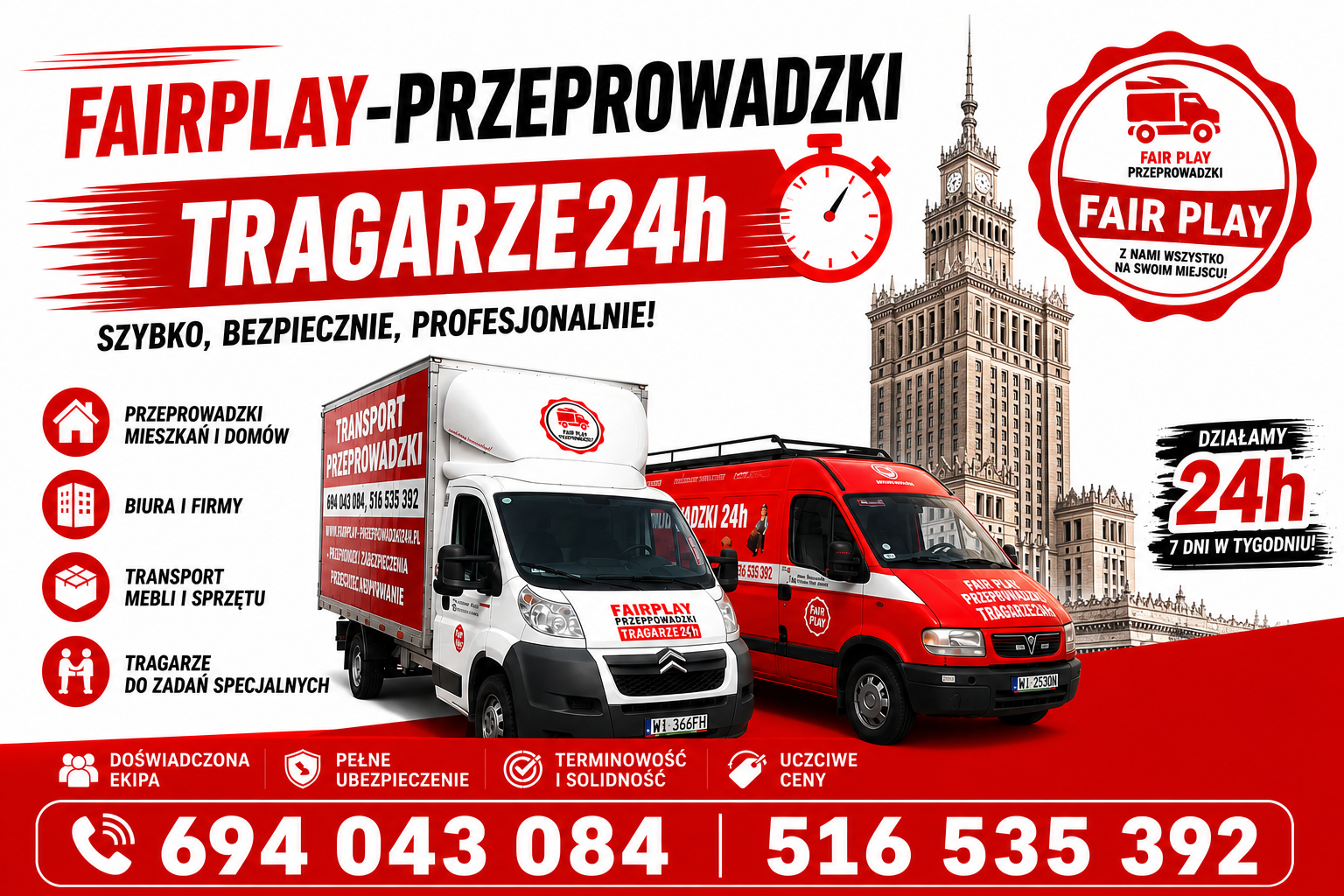 PRZEPROWADZKI • TRANSPORT • WNOSZENIE MEBLI • TRAGARZE WARSZAWA ⭐⭐⭐⭐⭐ Mokotów - zdjęcie 1