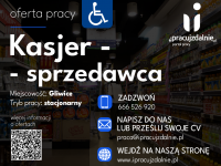 Kasjer - Sprzedawca z orzeczeniem o niepełnosprawności - GLIWICE Gliwice - zdjęcie 1