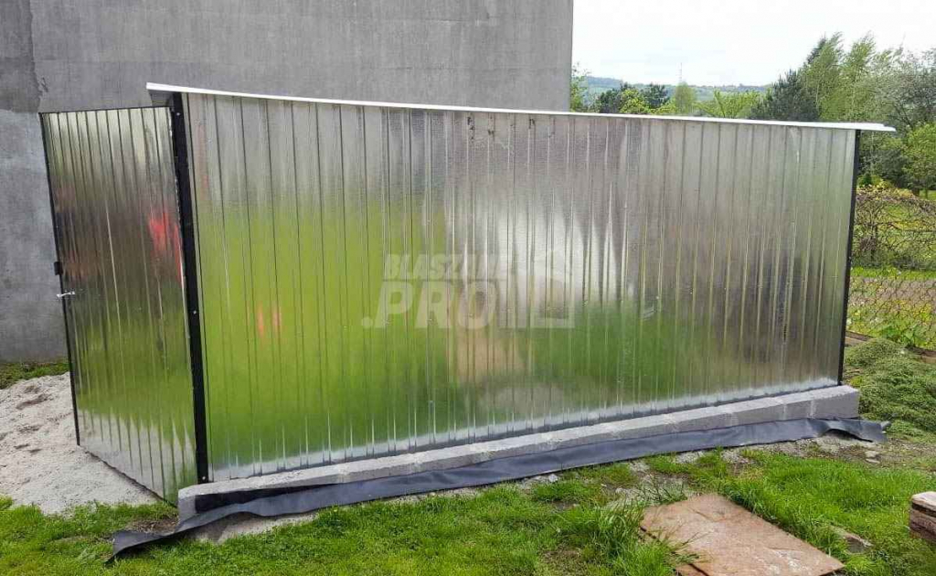 Garaż blaszany 3x5 Brama ocynk - spad w tył GP185 Zamość - zdjęcie 3