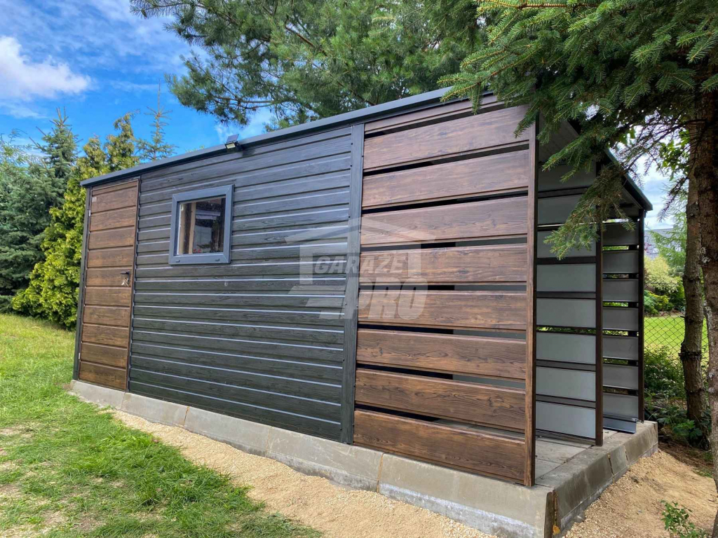 Schowek - Domek ogrodowy 4x2m wiata 1m okno  dach  GP622 Olsztyn - zdjęcie 3