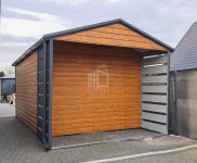 Schowek - domek ogrodowy 3x4m + wiata 1m Drzwi okno rynny dach ID974 Tychy - zdjęcie 4