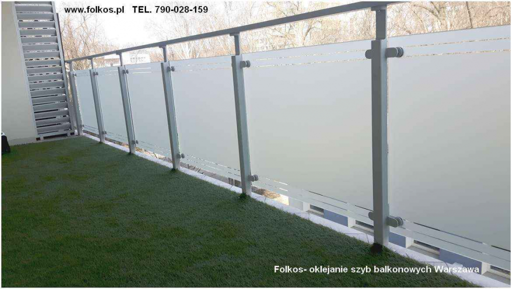 Folia na balkon Włodarzewska -Oklejanie szyb balkonowych -Warszawa Ochota - zdjęcie 5