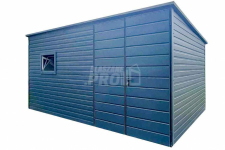 Schowek - Domek Ogrodowy 4x2,5m Brama Dwuskrzydłowa - Drzwi Okno GP436