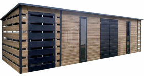 Schowek ogrodowy PREMIUM 6x2,5m wiata 0,5m wiata 1,2m drzwi ID1057