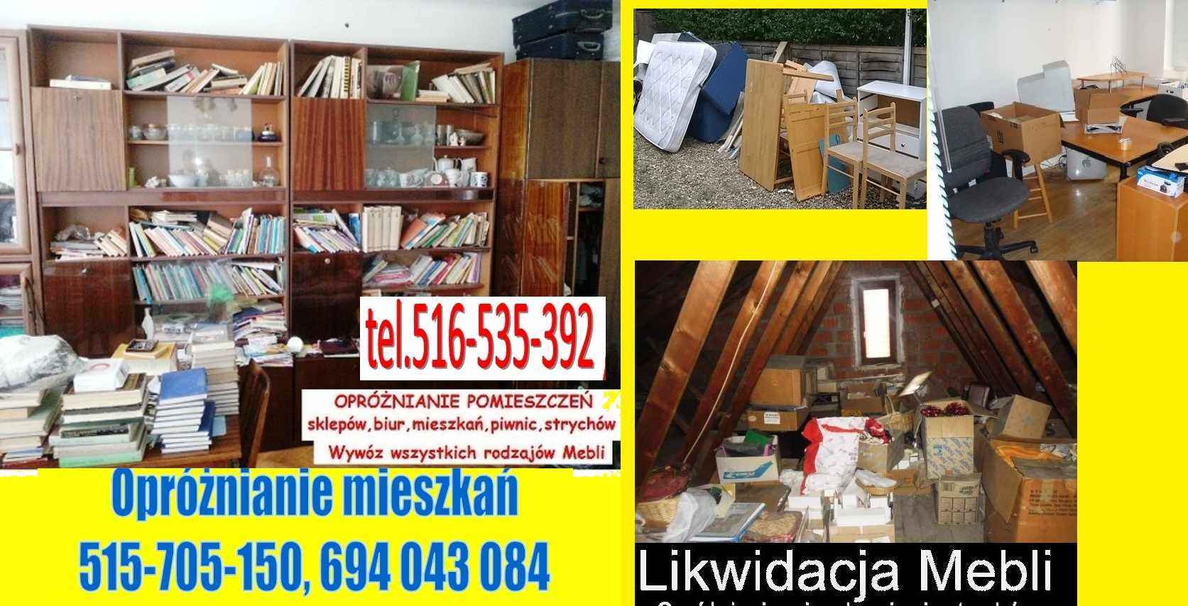 WYWÓZ MEBLI AGD wynoszenie mebli opróżnianie mieszkań piwnic domów Praga-Południe - zdjęcie 4