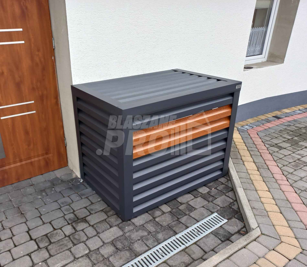 Osłona klimatyzatora - pompy ciepła 90x60x100 cm antracyt GP304 Oświęcim - zdjęcie 9