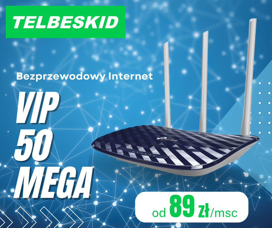 Bezprzewodowy Internet VIP 50 mega Nowy Sącz - zdjęcie 1