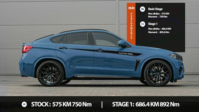 BMW X6M HAMANN BLUE GREY 685HP EVOCLUB PROJECT Ropczyce - zdjęcie 5