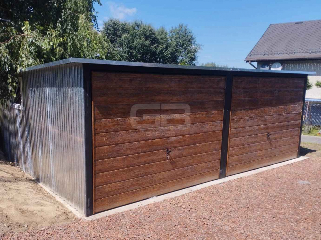 Garaż blaszany 6x6 2x Brama drzwi 2x okno ocynk spad  w tył GB179 Świnoujście - zdjęcie 3