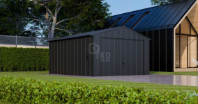 Garaż blaszany 4x5m brama drzwi blacha na rąbek dach TKD373 Cieszyn - zdjęcie 5