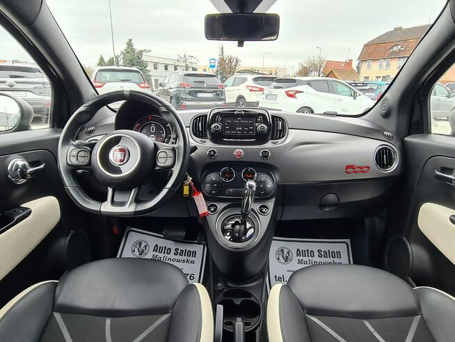 Fiat 500 Automat Klimatronik Półskóry Tempomat Halogeny Komputer Alu Wągrowiec - zdjęcie 11
