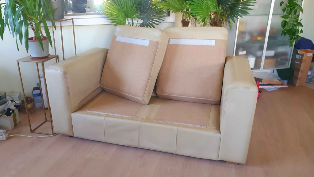 Kanapa (sofa) skórzana 167 cm b. wygodna teraz 350 zł Bemowo - zdjęcie 3