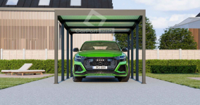 CarPort PREMIUM - wiata samochodowa 3x5 - antracyt  CP106 Gdańsk - zdjęcie 4