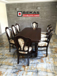 Prześliczny Komplet do Salonu Stół S23 i 8 Krzeseł K83 BEKAS Producent Elbląg - zdjęcie 1