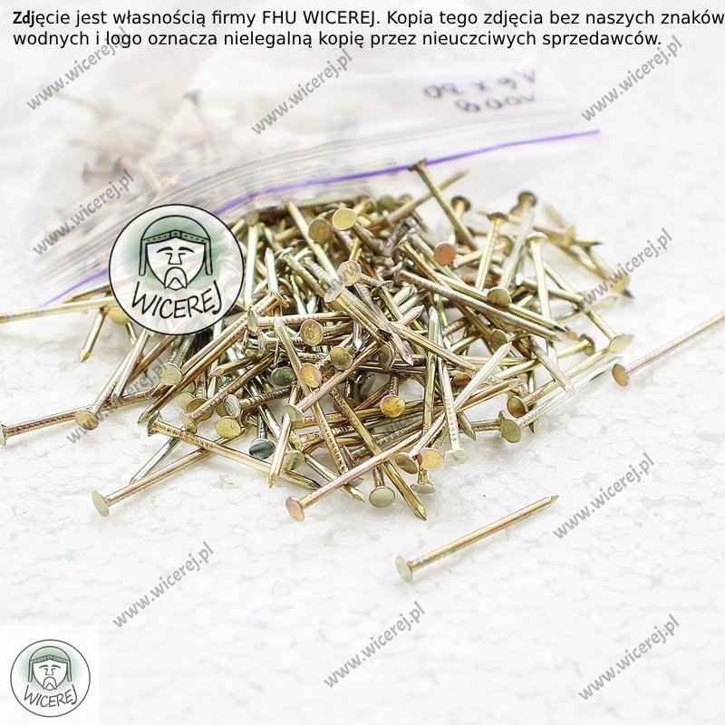 Gwoździe do zbijania ramek 1,6 x 30mm - 100g stal ocynkowana Jaśliska - zdjęcie 3
