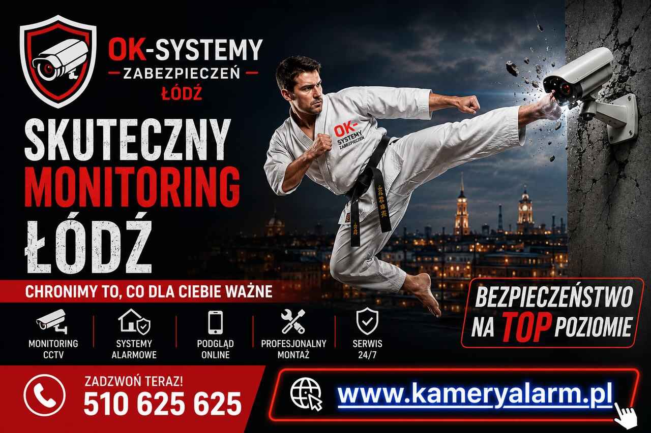 Skuteczny Monitoring Łódź – Kamery CCTV, Alarmy i Ochrona 24/7 Widzew - zdjęcie 1