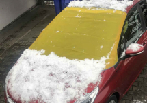 Osłona antyszronowa, mata przeciw śniegowi na szybę auta na zimę Maków Podhalański - zdjęcie 1