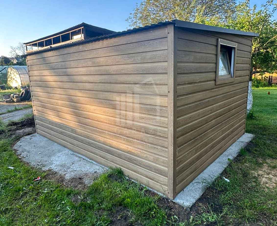 Schowek - Domek ogrodowy 4x2 m - brama dwuskrzydłowa dach ID1269 Malbork - zdjęcie 4