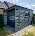 Schowek Domek Ogrodowy 3x2 + wiata 0,5m Drzwi okno dach ST104 Rzeszów - zdjęcie 2